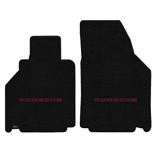 Lloyd Mat's PORSCHE 911 (996) CARRERA 2001-2005 Front Floor Mats BLACK ULTIMAT PORSCHE LOGO - 600236 - (2005 2004 2003 2002 2001)