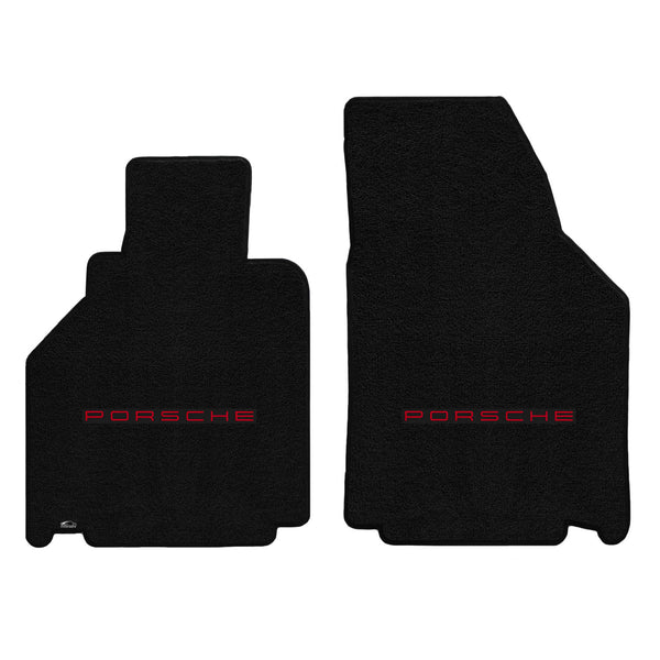 Lloyd Mat's PORSCHE 911 (996) CARRERA 1998-2000 Front Floor Mats BLACK ULTIMAT PORSCHE LOGO - 600238 - (2000 1999 1998)