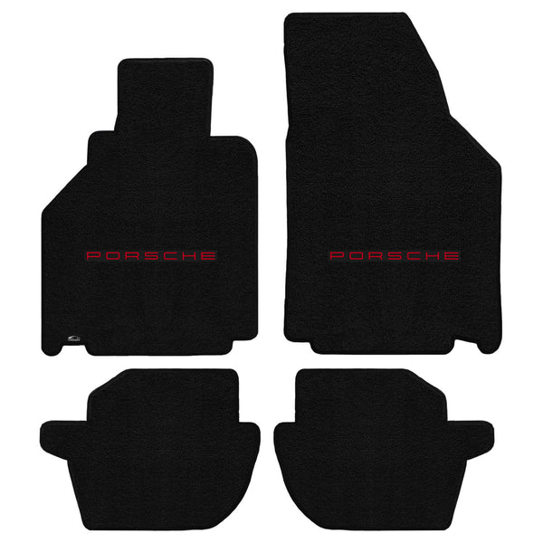 Lloyd Mat's PORSCHE 911 (996) CARRERA 1998-2000 Front and Rear Floor Mats BLACK ULTIMAT PORSCHE LOGO - 600239 - (2000 1999 1998)