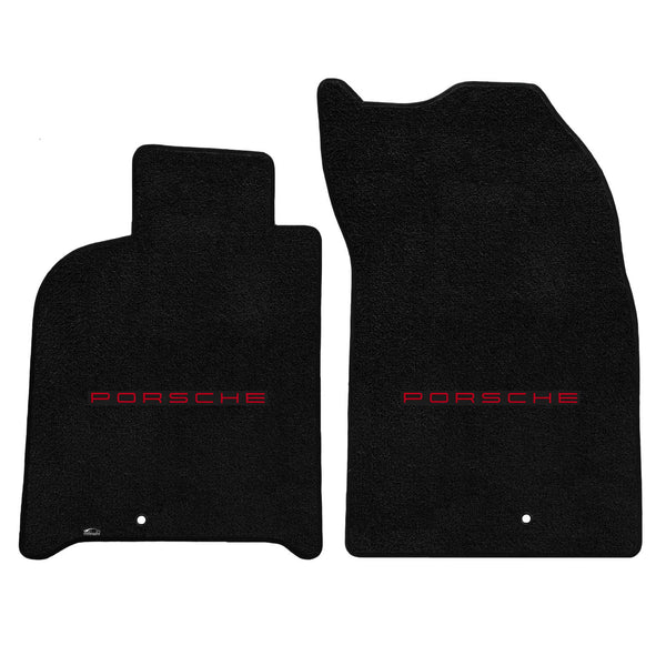 Lloyd Mat's PORSCHE 911 (993) CARRERA 2 1995-1998 Front Floor Mats BLACK ULTIMAT PORSCHE LOGO - 600240 - (1998 1997 1996 1995)