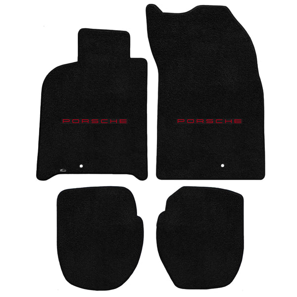 Lloyd Mat's PORSCHE 911 (993) CARRERA 4S 1995-1998 Front and Rear Floor Mats BLACK ULTIMAT PORSCHE LOGO - 600243 - (1998 1997 1996 1995)