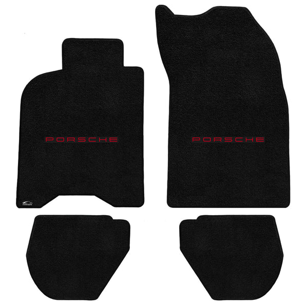 Lloyd Mat's PORSCHE 911 (964) CARRERA 2 1989-1994 Front and Rear Floor Mats BLACK ULTIMAT PORSCHE LOGO - 600246 - (1994 1993 1992 1991 1990 1989)