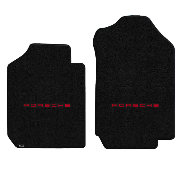 Lloyd Mat's PORSCHE 911 COUPE 1984-1989 Front Floor Mats BLACK ULTIMAT PORSCHE LOGO - 600248 - (1989 1988 1987 1986 1985 1984)