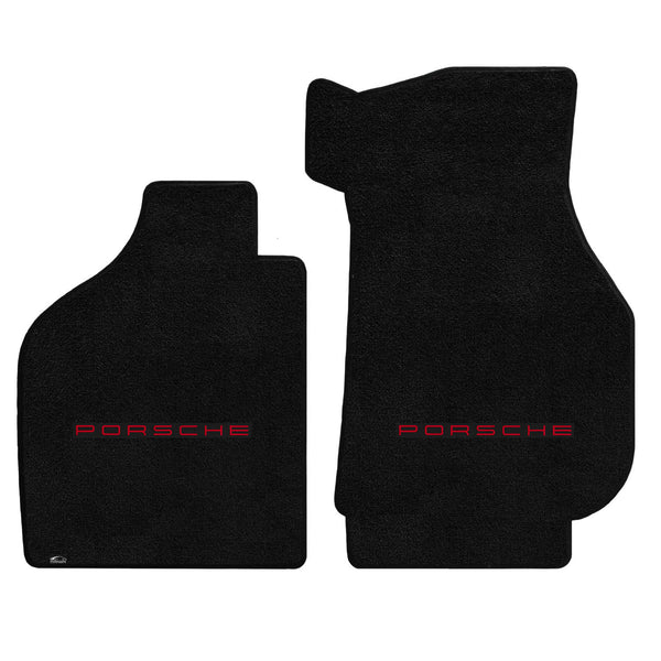 Lloyd Mat's PORSCHE 911 TARGA 1984-1989 Front Floor Mats BLACK ULTIMAT PORSCHE LOGO - 600250 - (1989 1988 1987 1986 1985 1984)