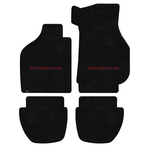 Lloyd Mat's PORSCHE 911 TARGA 1984-1989 Front and Rear Floor Mats BLACK ULTIMAT PORSCHE LOGO - 600252 - (1989 1988 1987 1986 1985 1984)