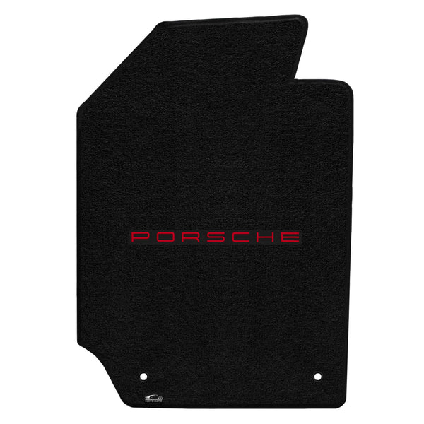 Lloyd Mat's PORSCHE 911 & 912 COUPE 1969-1973 Front Floor Mats BLACK ULTIMAT PORSCHE LOGO - 600258 - (1973 1972 1971 1970 1969)