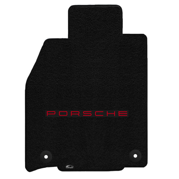 Lloyd Mat's PORSCHE BOXSTER (718) 2017-2017 Front Floor Mats BLACK ULTIMAT PORSCHE LOGO - 600262 - (2017)