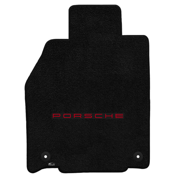 Lloyd Mat's PORSCHE BOXSTER (981) 2013-2016 Front Floor Mats BLACK ULTIMAT PORSCHE LOGO - 600263 - (2016 2015 2014 2013)