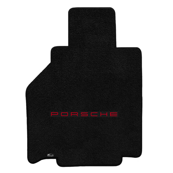 Lloyd Mat's PORSCHE BOXSTER S (986) 2000-2004 Front Floor Mats BLACK ULTIMAT PORSCHE LOGO - 600265 - (2004 2003 2002 2001 2000)