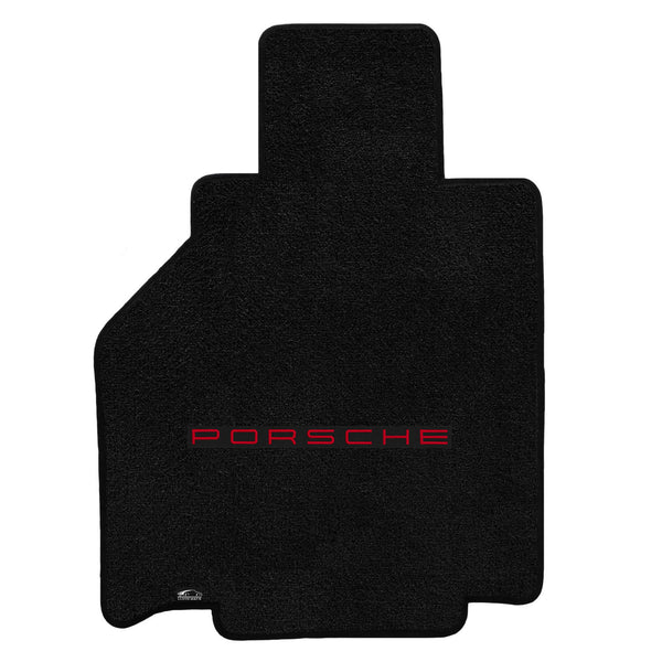 Lloyd Mat's PORSCHE BOXSTER (986)1997-2004 Front Floor Mats BLACK ULTIMAT PORSCHE LOGO - 600266 - (2004 2003 2002 2001 2000 1999 1998 1997)