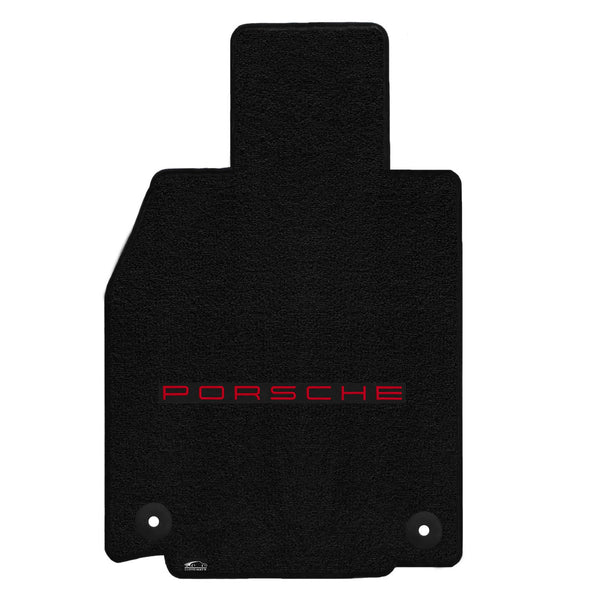 Lloyd Mat's PORSCHE CAYMAN (718) 2017-2017 Front Floor Mats BLACK ULTIMAT PORSCHE LOGO - 600267 - (2017)