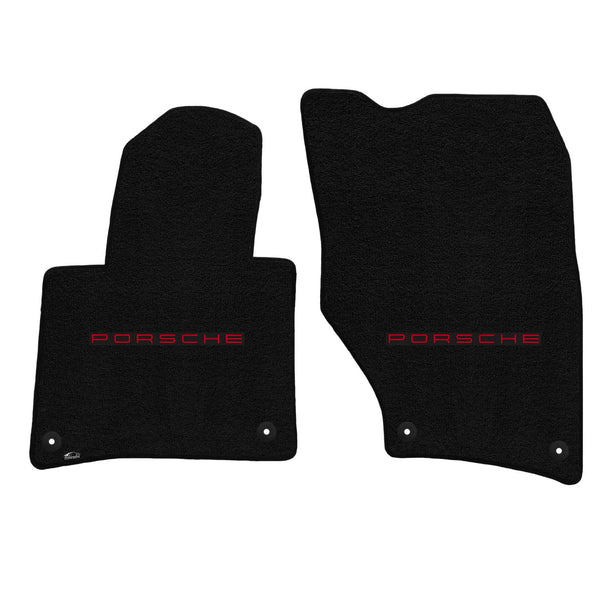 Lloyd Mat's PORSCHE CAYENNE 2016-2017 Front Floor Mats BLACK ULTIMAT PORSCHE LOGO - 600271 - (2017 2016)