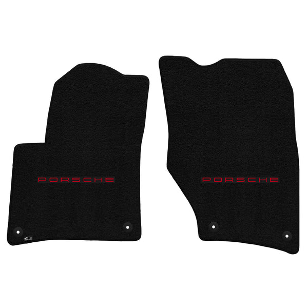 Lloyd Mat's PORSCHE CAYENNE 2011-2015 Front Floor Mats BLACK ULTIMAT PORSCHE LOGO - 600273 - (2015 2014 2013 2012 2011)