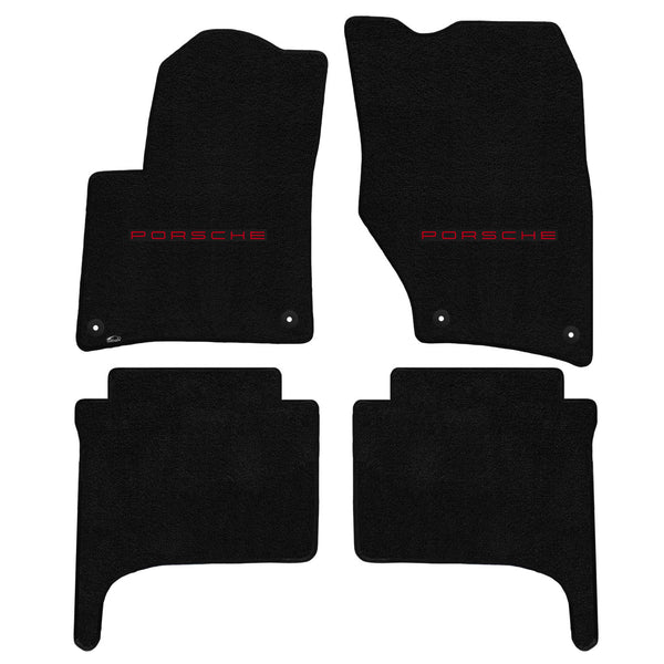 Lloyd Mat's PORSCHE CAYENNE 2011-2015 Front and Rear Floor Mats BLACK ULTIMAT PORSCHE LOGO - 600274 - (2015 2014 2013 2012 2011)