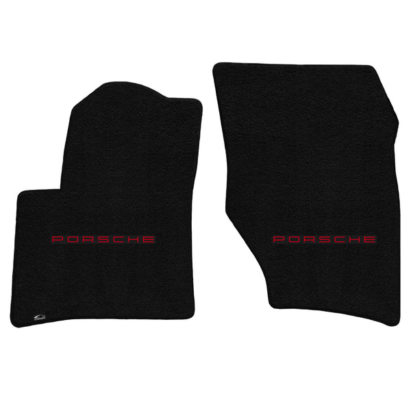 Lloyd Mat's PORSCHE CAYENNE 2008-2010 Front Floor Mats BLACK ULTIMAT PORSCHE LOGO - 600275 - (2010 2009 2008)