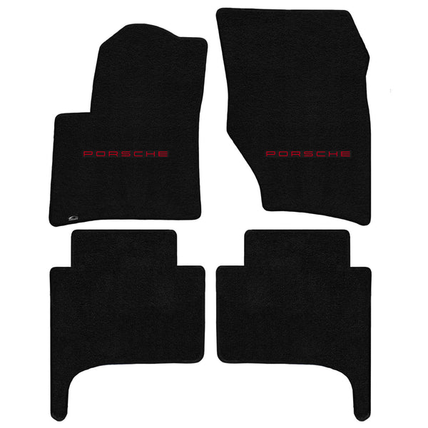 Lloyd Mat's PORSCHE CAYENNE 2008-2010 Front and Rear Floor Mats BLACK ULTIMAT PORSCHE LOGO - 600276 - (2010 2009 2008)