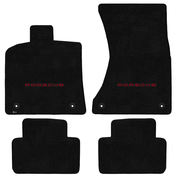 Lloyd Mat's PORSCHE MACAN 2015-2017 Front and Rear Floor Mats BLACK ULTIMAT PORSCHE LOGO - 600278 - (2017 2016 2015)