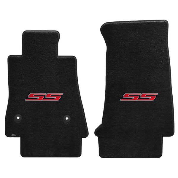 Lloyd Mat's CHEVROLET CAMARO 2016-2017 Front Floor Mats EBONY ULTIMAT SS RED LOGO - 600285 - (2017 2016)