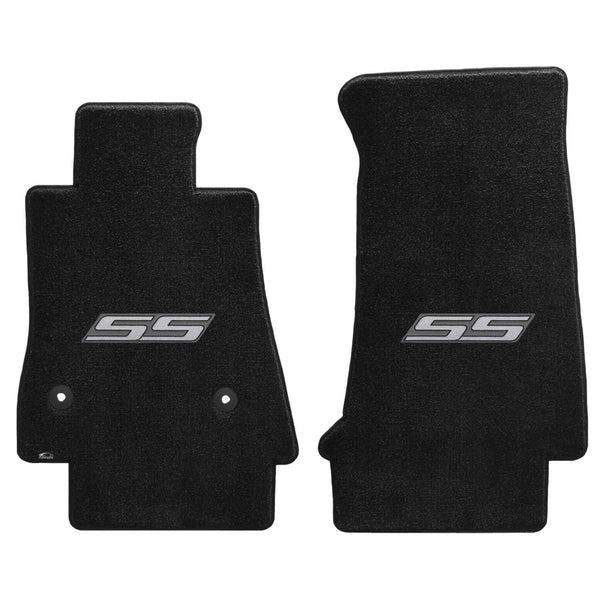 Lloyd Mat's CHEVROLET CAMARO 2016-2017 Front Floor Mats EBONY ULTIMAT SS SILVER LOGO - 600288 - (2017 2016)