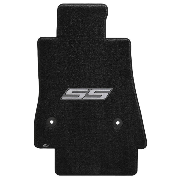 Lloyd Mat's CHEVROLET CAMARO 2016-2017 Front Floor Mats EBONY ULTIMAT SS SILVER LOGO - 600288 - (2017 2016)