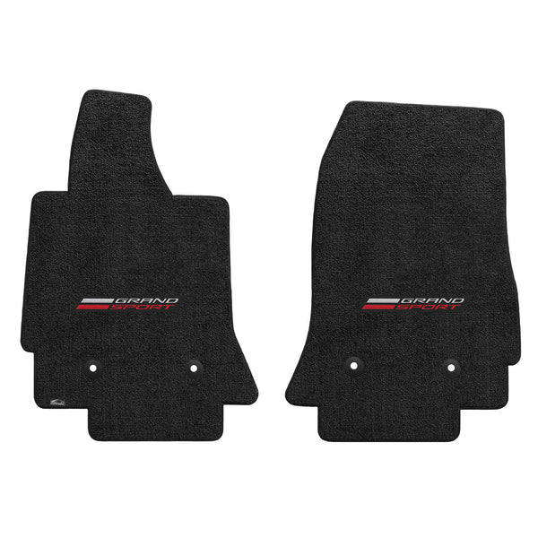 Lloyd Mat's CHEVROLET CORVETTE C7 2014-2017 Front Floor Mats JET ULTIMAT GRAND SPORT LOGO - 600300 - (2017 2016 2015 2014)