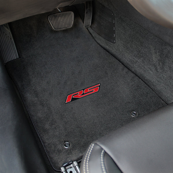 Lloyd Mat's Chevrolet CAMARO 2010-2016 Front Floor Mats EBONY VELOURTEX RS LOGO - 620003 - (2016 2015 2014 2013 2012 2011 2010)