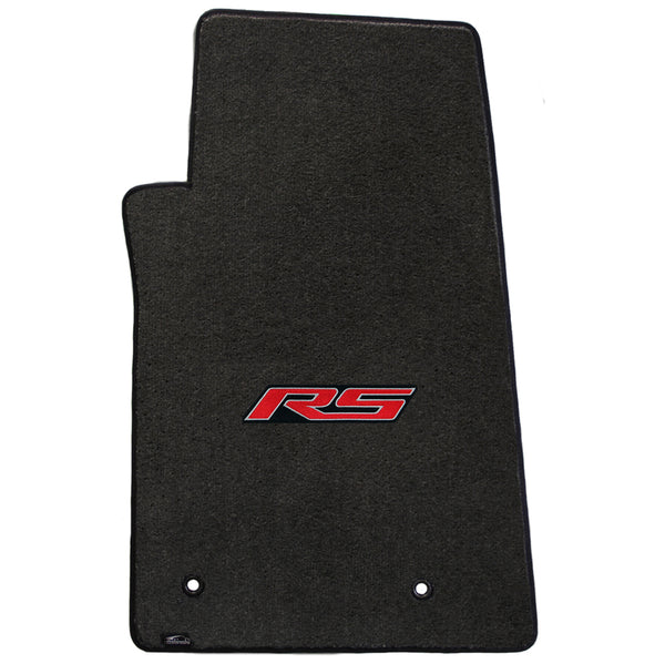 Lloyd Mat's Chevrolet CAMARO 2010-2016 Front Floor Mats EBONY VELOURTEX RS LOGO - 620003 - (2016 2015 2014 2013 2012 2011 2010)