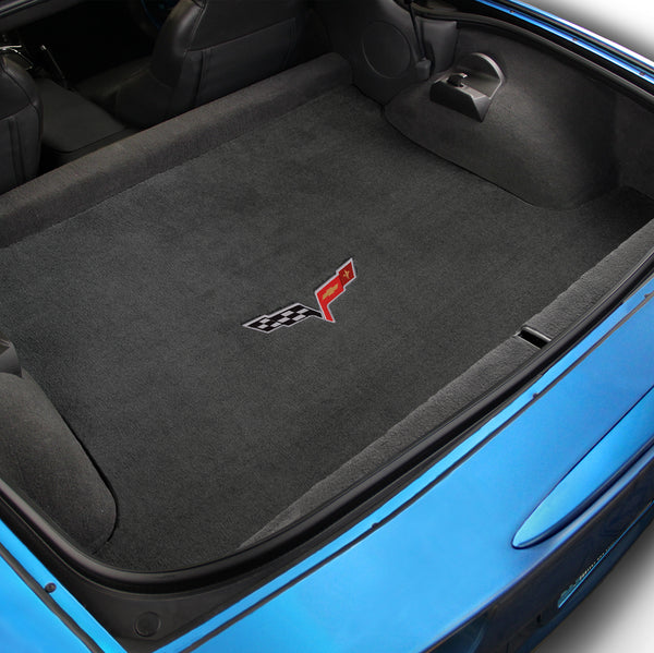 Lloyd Mat's Chevrolet CORVETTE 2005-2013 COUPE Cargo Floor Mats EBONY VELOURTEX C6 LOGO - 620013 - (2013 2012 2011 2010 2009 2008 2007 2006 2005)