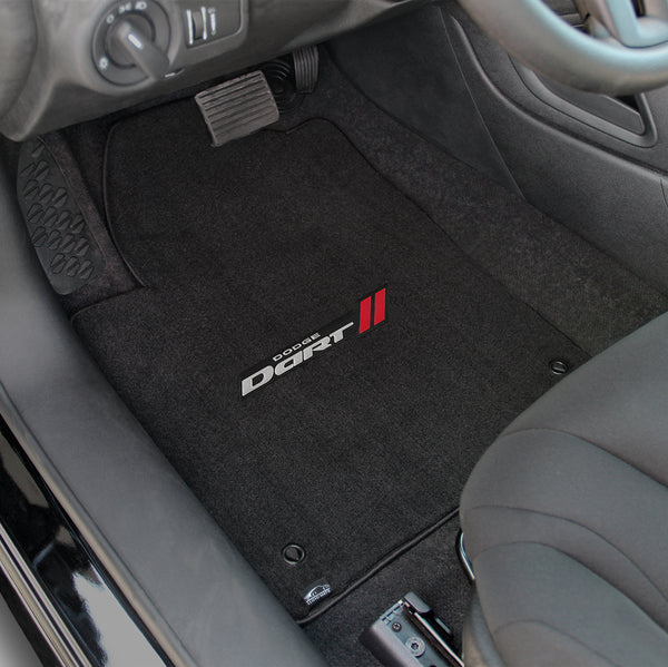 Lloyd Mat's Dodge DART 2013-2016 Front and Rear Floor Mats EBONY VELOURTEX DART LOGO - 620036 - (2016 2015 2014 2013)