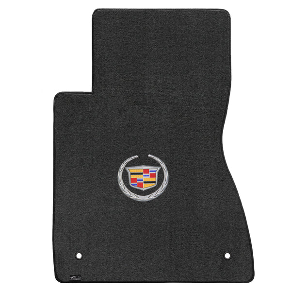 Lloyd Mat's Cadillac CTS & CTS-V 2003-2007 Front Floor Mats EBONY VELOURTEX CADILLAC LOGO - 620068 - (2007 2006 2005 2004 2003)