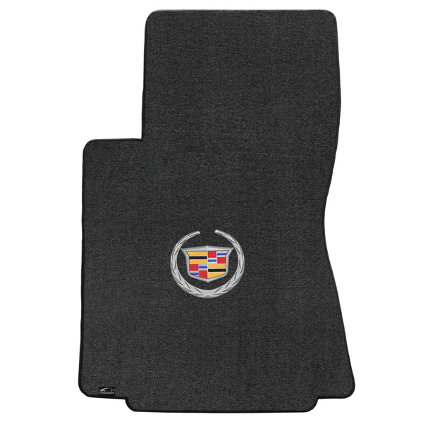 Lloyd Mat's Cadillac CTS AWD SEDAN & WAGON 2008-2013 Front Floor Mats EBONY VELOURTEX CADILLAC LOGO - 620072 - (2013 2012 2011 2010 2009 2008)