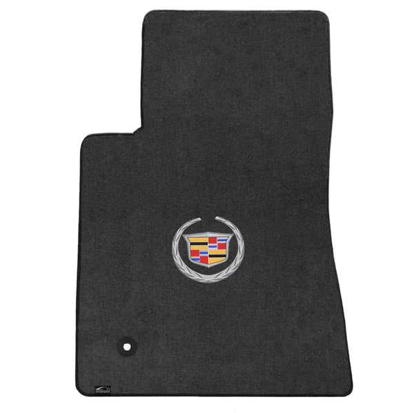 Lloyd Mat's Cadillac CTS 2WD COUPE 2011-2015 Front and Rear Floor Mats EBONY VELOURTEX CADILLAC LOGO - 620077 - (2015 2014 2013 2012 2011)