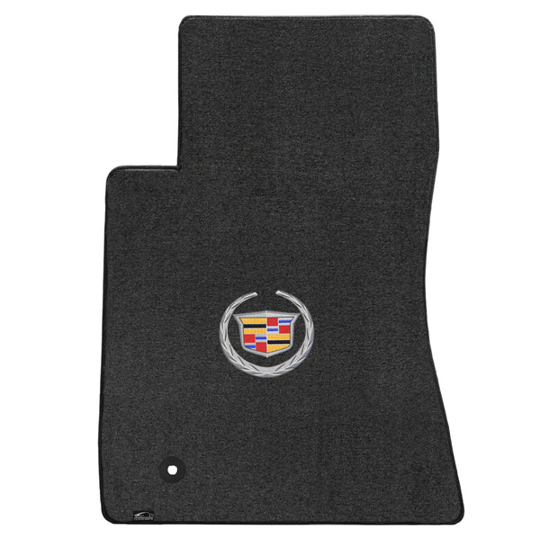 Lloyd Mat's Cadillac CTS AWD COUPE 2011-2015 Front Floor Mats EBONY VELOURTEX CADILLAC LOGO - 620078 - (2015 2014 2013 2012 2011)