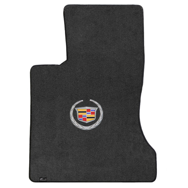 Lloyd Mat's Cadillac SRX 2WD 2006-2009 Front Floor Mats EBONY VELOURTEX CADILLAC LOGO - 620082 - (2009 2008 2007 2006)