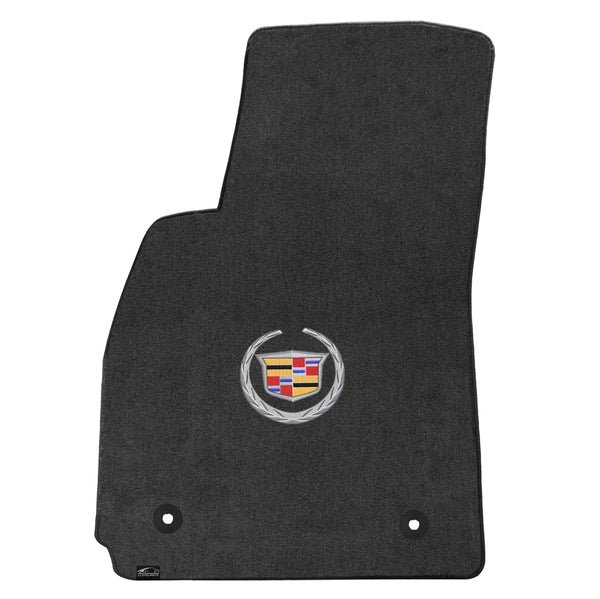 Lloyd Mat's Cadillac XTS 2013-2016 Front and Rear Floor Mats EBONY VELOURTEX CADILLAC LOGO - 620093 - (2016 2015 2014 2013)