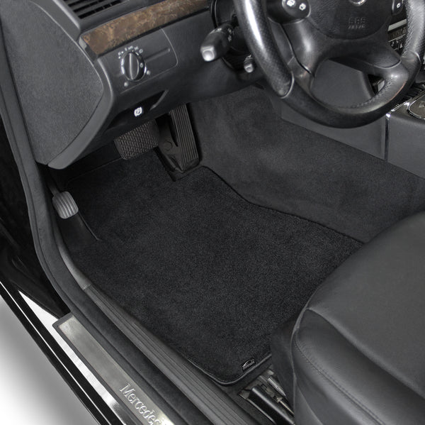 Lloyd Mat's Mercedes-Benz C CLASS 2002-2007 Front Floor Mats BLACK VELOURTEX [No 4Matic] W203 - 620106 - (2007 2006 2005 2004 2003 2002)