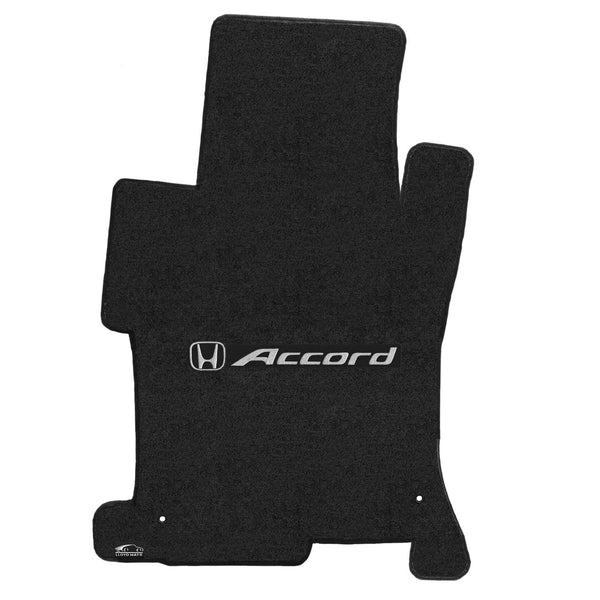 Lloyd Mat's HONDA ACCORD SEDAN 2008-2012 Front and Rear Floor Mats EBONY VELOURTEX ACCORD with H LOGO - 620160 - (2012 2011 2010 2009 2008)