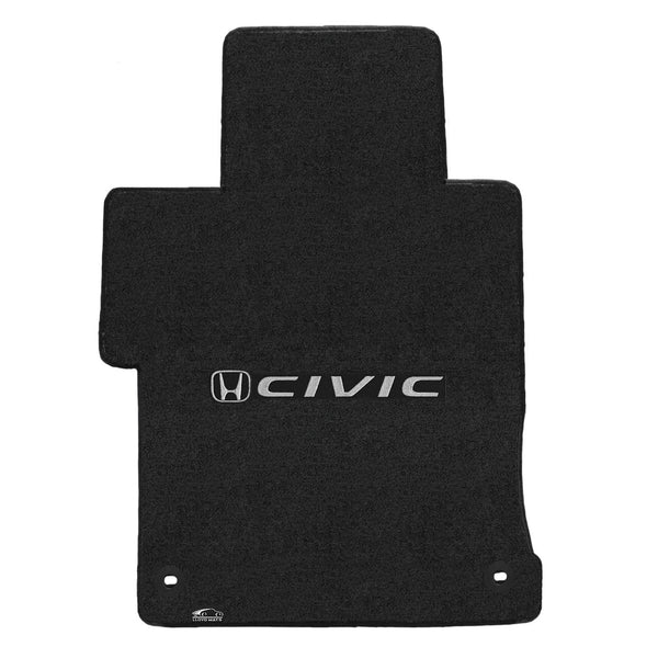 Lloyd Mat's HONDA CIVIC SEDAN 2014-2015 Front and Rear Floor Mats (Hybrid/Si OK) VELOURTEX CIVIC with H LOGO - 620164 - (2015 2014)