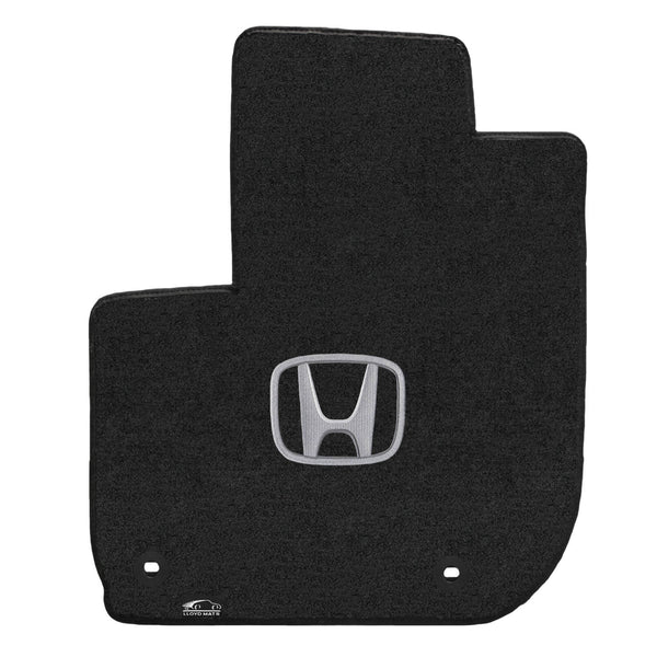 Lloyd Mat's HONDA FIT 2015-2017 Front and Rear Floor Mats EBONY VELOURTEX with H SILVER LOGO - 620170 - (2017 2016 2015)