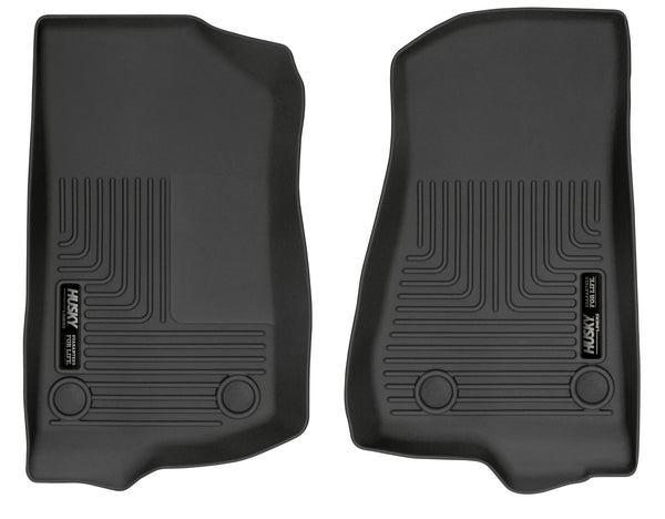 Husky Liners WeatherBeater Front Floor Liners Mat for 2020-2020 Jeep Gladiator Crew Cab Pickup - 13021 [2020]