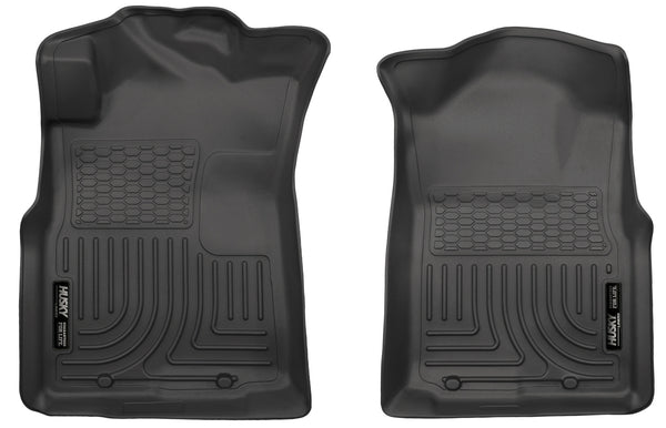 Husky Liners WeatherBeater Front Floor Liners Mat for 2005-2015 Toyota Tacoma Crew Cab Pickup - 13941 [2015 2014 2013 2012 2011 2010 2009 2008 2007 2006 2005]