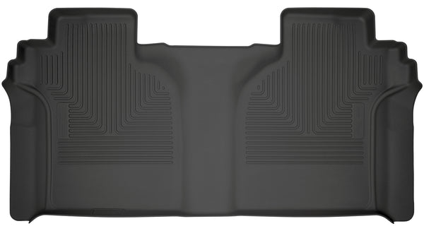 Husky Liners WeatherBeater 2nd Seat Rear Floor Liner Mats for 2020-2020 Chevrolet Silverado 3500 HD Crew Cab Pickup - 14201 [2020]