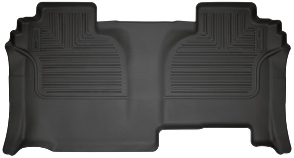 Husky Liners WeatherBeater 2nd Seat Rear Floor Liner Mats for 2019-2020 Chevrolet Silverado 1500 Extended Cab Pickup - 14211 [2020 2019]