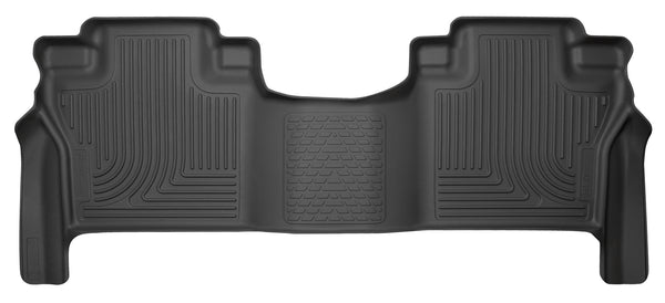 Husky Liners WeatherBeater 2nd Seat Rear Floor Liner Mats for 2017-2019 Nissan Titan Crew Cab Pickup - 14601 [2019 2018 2017]