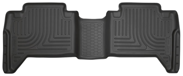 Husky Liners WeatherBeater 2nd Seat Rear Floor Liner Mats for 2016-2019 Toyota Tacoma Crew Cab Pickup - 14951 [2019 2018 2017 2016]