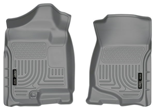 Husky Liners WeatherBeater Front Floor Liners Mat for 2007-2007 GMC Sierra 3500 HD SLE Extended Cab Pickup - 18202 [2007]