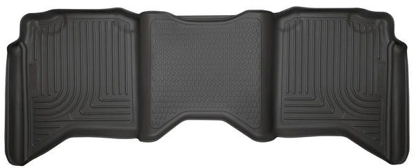 Husky Liners WeatherBeater 2nd Seat Rear Floor Liner Mats for 2011-2018 Ram 2500 Crew Cab Pickup - 19061 [2018 2017 2016 2015 2014 2013 2012 2011]