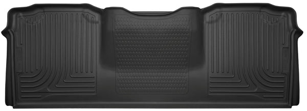 Husky Liners WeatherBeater 2nd Seat Rear Floor Liner Mats for 2011-2019 Ram 3500 Extended Crew Cab Pickup - 19071 [2019 2018 2017 2016 2015 2014 2013 2012 2011]