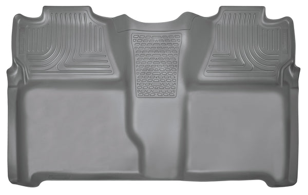 Husky Liners WeatherBeater 2nd Seat Rear Floor Liner Mats (Full Coverage) for 2007-2014 Chevrolet Silverado 2500 HD Crew Cab Pickup - 19202 [2014 2013 2012 2011 2010 2009 2008 2007]