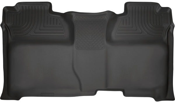 Husky Liners WeatherBeater 2nd Seat Rear Floor Liner Mats (Full Coverage) for 2015-2019 Chevrolet Silverado 3500 HD Crew Cab Pickup - 19231 [2019 2018 2017 2016 2015]